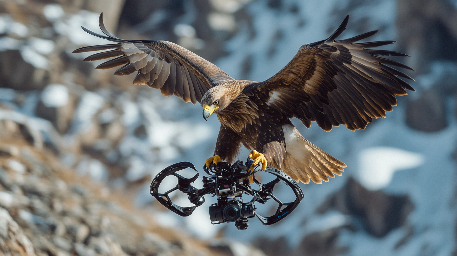 Golden Eagle intercepting drone